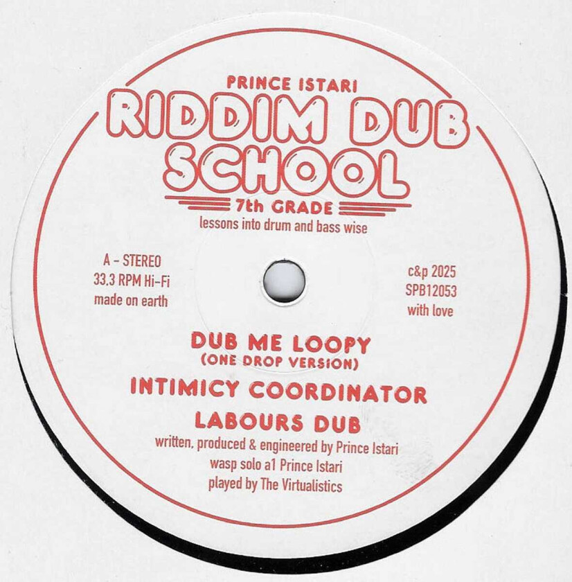 Prince Istari Riddim Dub School 7th Grade LP/Vinyl