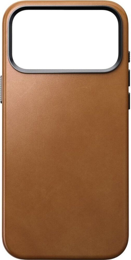 Tradisjonelt skinndeksel (iPhone 17 Pro Max) - Engelsk brunfarge