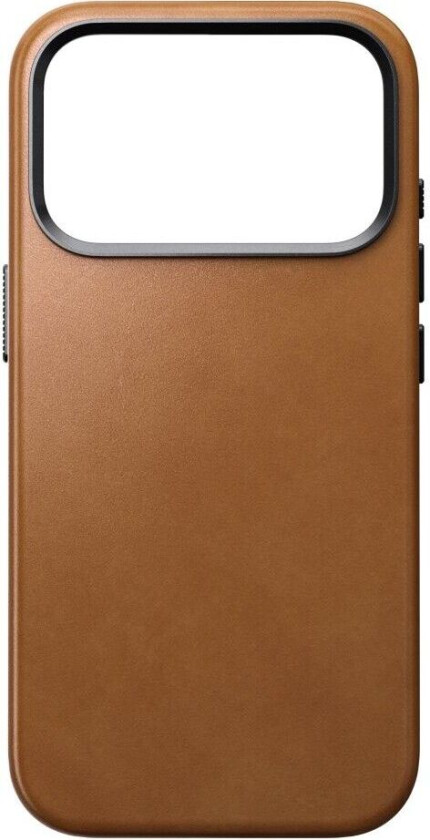 Tradisjonelt skinndeksel (iPhone 17 Pro) - Engelsk brunfarge