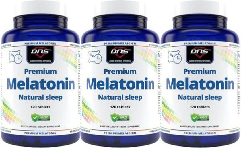Premium Melatonin - 3 x 120 tabletter
