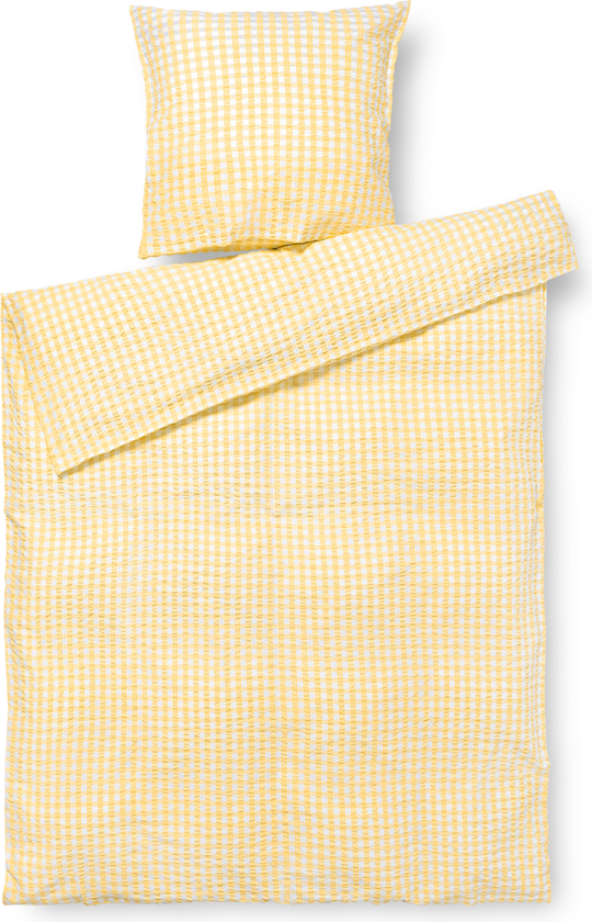 Bæk&Bølge Sengesett 140x220 cm - Gul&Hvit