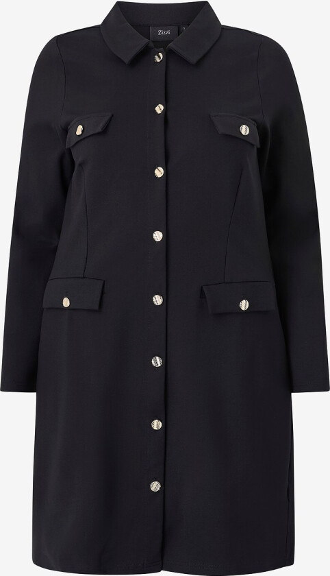 Kjole mCerise L/S Long Shirt - Svart