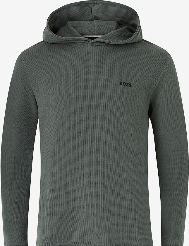 Hettegenser Waffle Ls-shirt H - Grønn