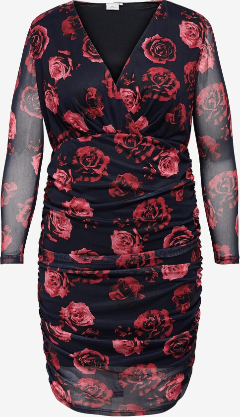 Kjole carRosetta Life L/S V-neck Abk Dres - Svart