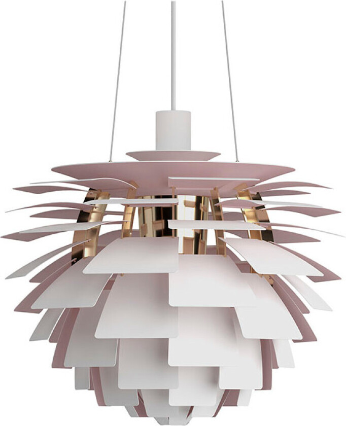 Bilde av - PH Artichoke Pendel Anniversary Ø480 Matt White/Pale Rose