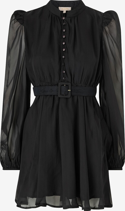 Kjole Organza Mini Dress - Svart