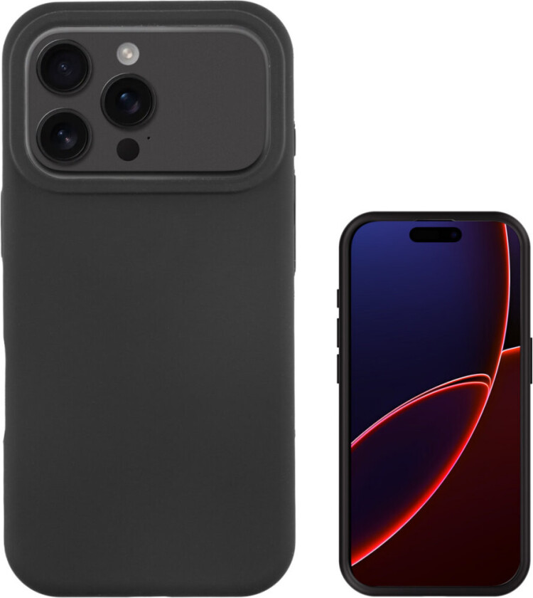 4Smarts Cupertino Silikone Cover til iPhone 17 Pro Max - MagSafe Kompatibel - Sort