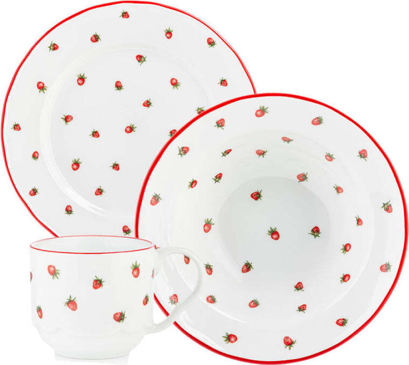 Markjordbær Barneservise 3 Deler