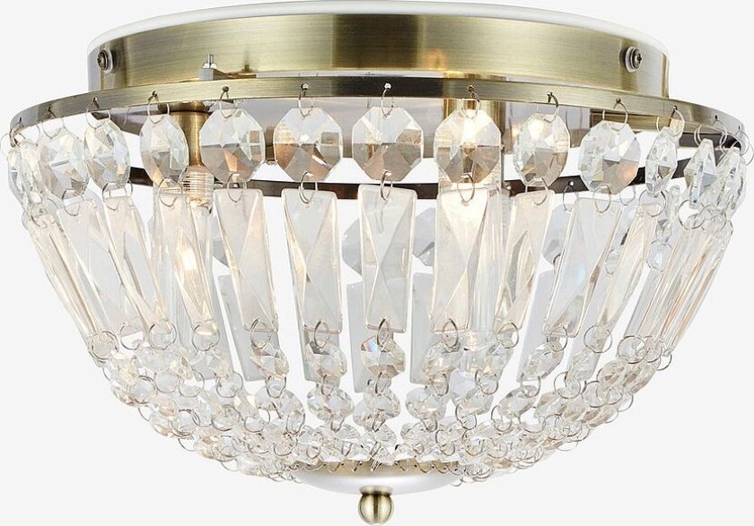 Taklampe Estelle, Messing