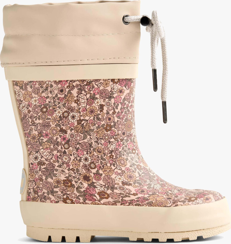Fôrede Gummistøvler, Rose Dust Flowers, 31 - Gummistøvler - Naturgummi,Ull,Polyester
