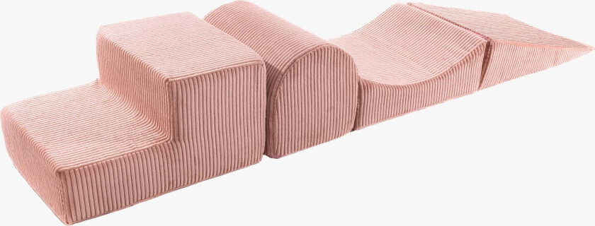 Meowbaby Aesthetic Foam Sett 4 Elementer Cord, Rosa - Motoriske møbler - Polyester