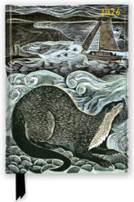Angela Harding: Shetland Otter and Windsong 2026 Luxury Diary Planner - Page to View with Notes