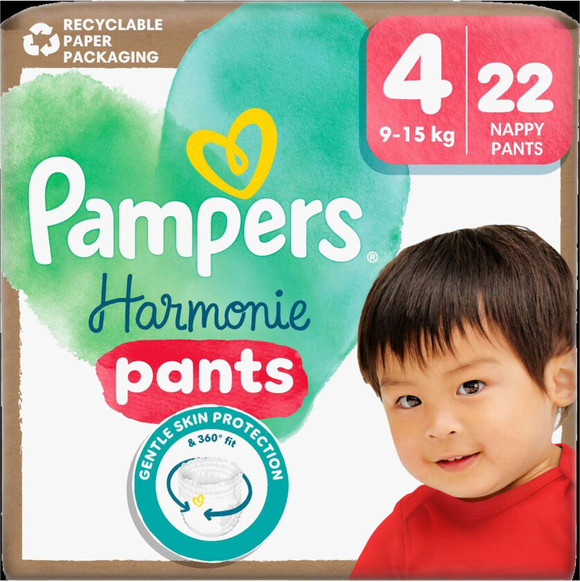 Bilde av Harmonie Bleiebukser Str 4 9-15kg 22-Pakk - Bleier