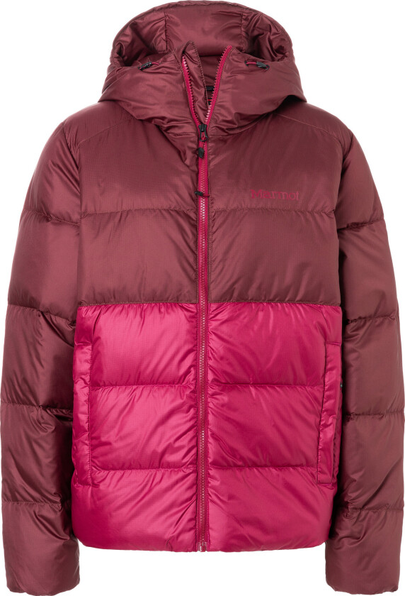 Women's Guides Down Hoody Acai Berry/Red Mulberry
