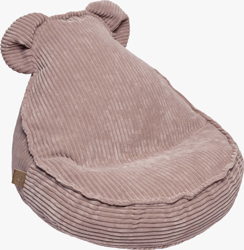 Meowbaby Aesthetic Saccosekk Teddy, Powder Rose - Sittemøbler - 100% Polyester