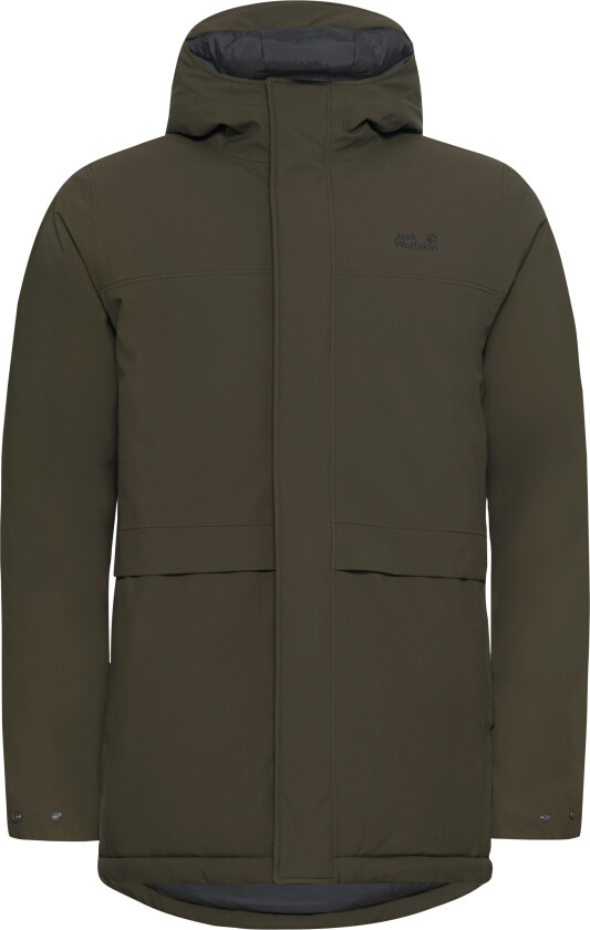 Men's Cold Camp Coat Obsidian Moss