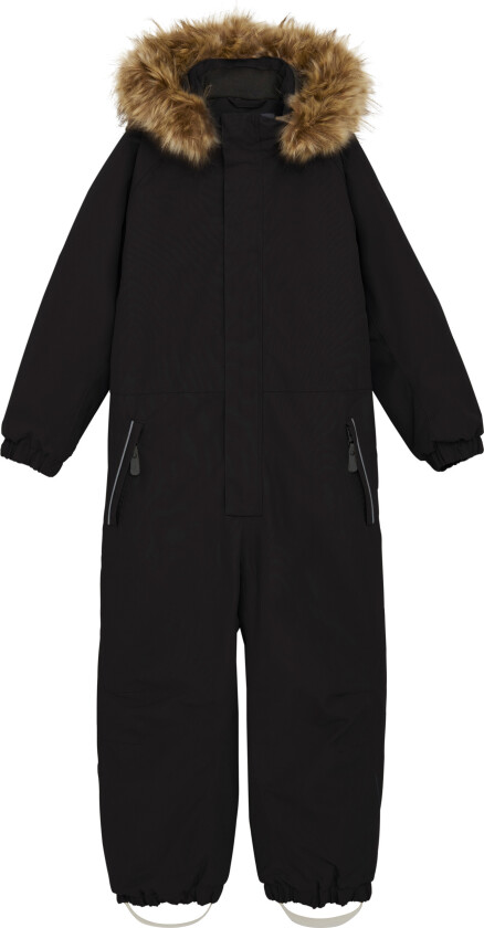 Color Kids Juniors' Coverall With Fake Fur Black