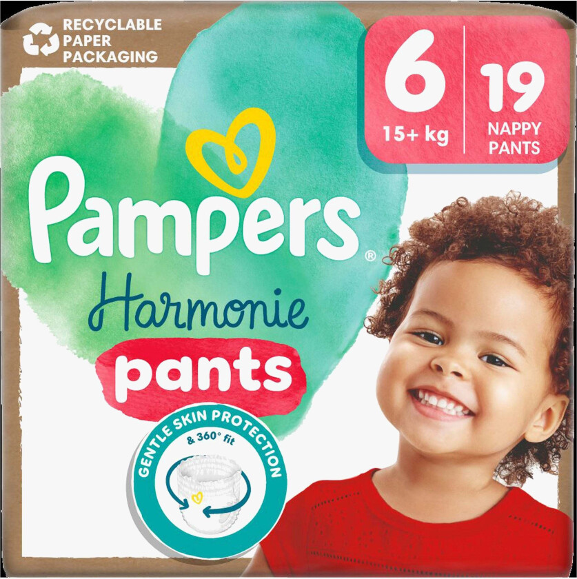 Bilde av Harmonie Bleiebukser Str 6 15kg+ 19-Pakk - Bleier