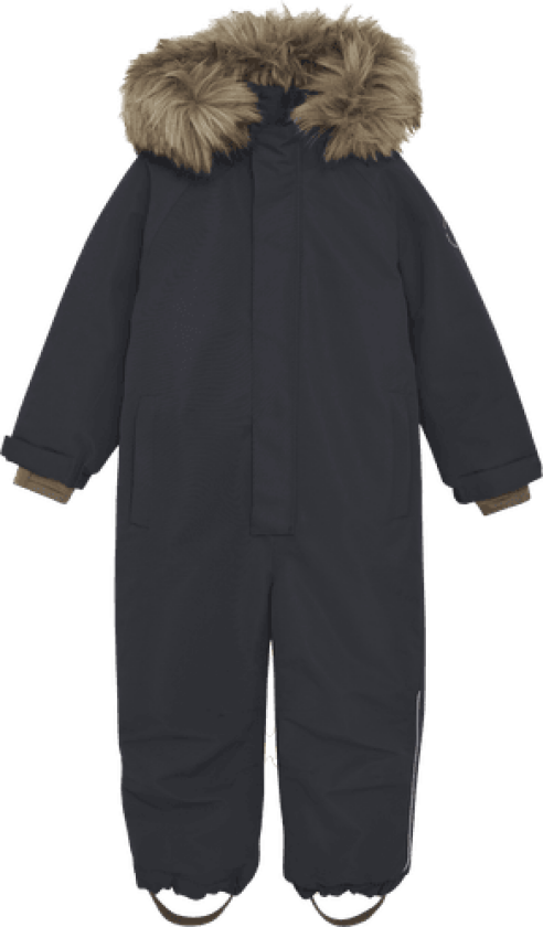 Vinterdress Med Fuskepels Ebony