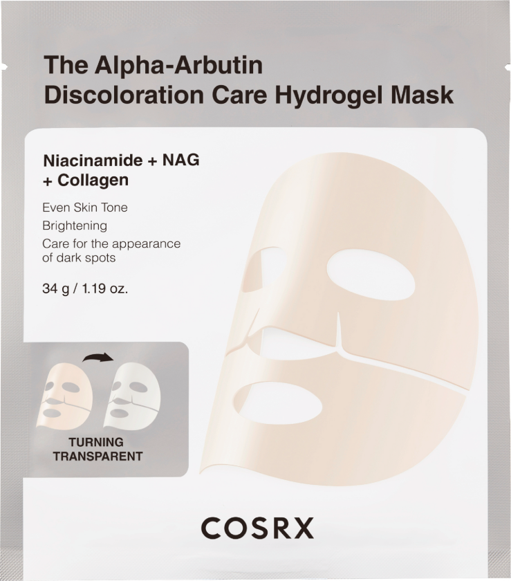 The Alpha-Arbutin Discoloration Care Hydrogel Mask, 3 stk.