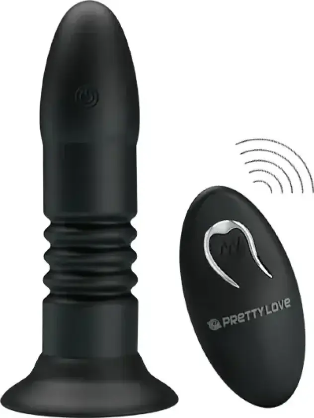 Anal Plug With 4 Vibration & 4 Thrusting Modes