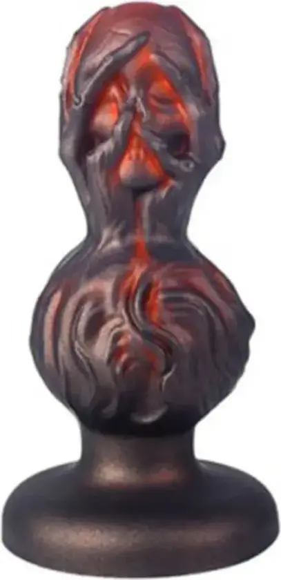 Skullis XL Plug Red/Black 20,5 cm