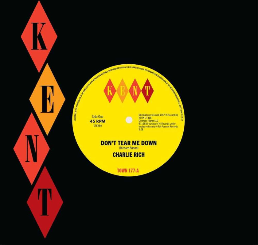 Charlie Rich Don't Tear Me Down / Hotels Motels LP/Vinyl