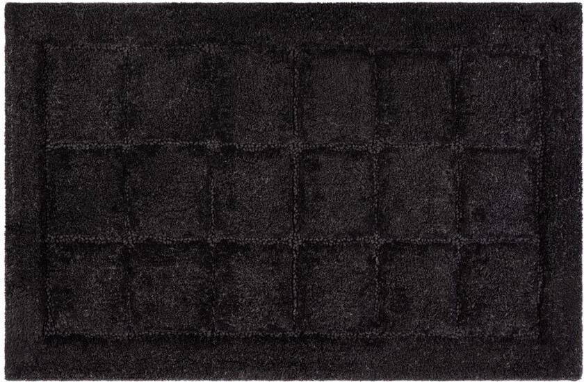 Baderomsmatte Kvadrat - 50x80 cm, Svart