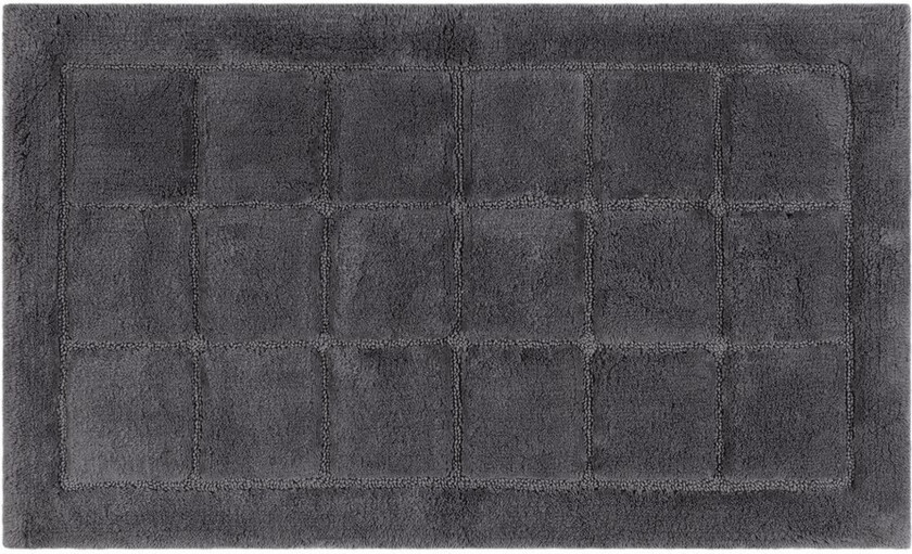 Baderomsmatte Kvadrat - 50x80 cm, Grå