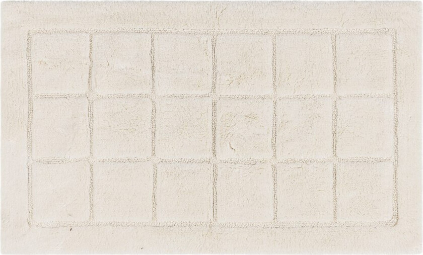 Baderomsmatte Kvadrat - 70x120 cm, Krem