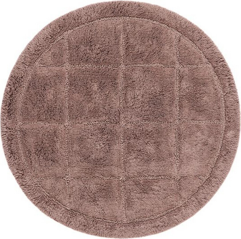 Baderomsmatte Kvadrat - 80x80 cm, Støvete Rosa