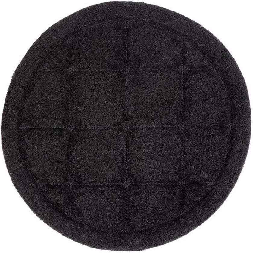 Baderomsmatte Kvadrat - 80x80 cm, Svart