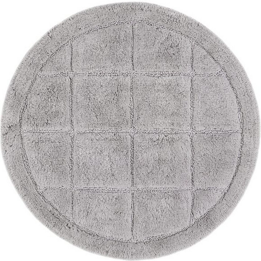Baderomsmatte Kvadrat - 80x80 cm, Sølv