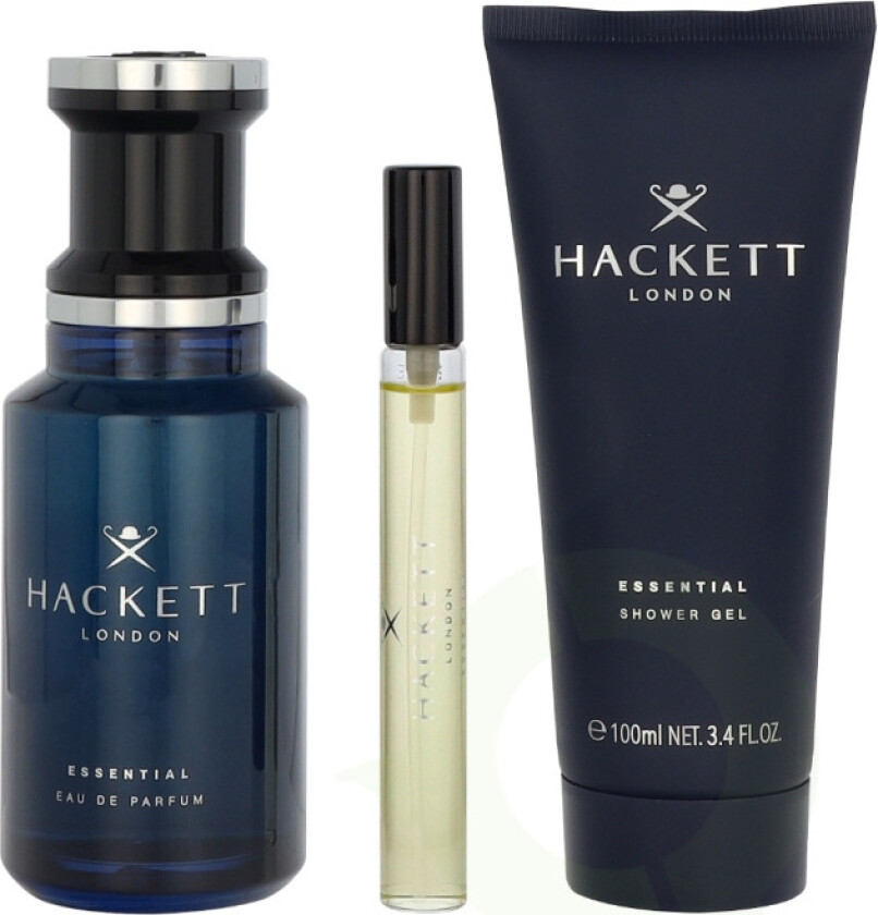 Hackett Essential Giftset 210 ml Edp Spray 100 ml/Showergel 100 ml/Travel Spray 10 ml