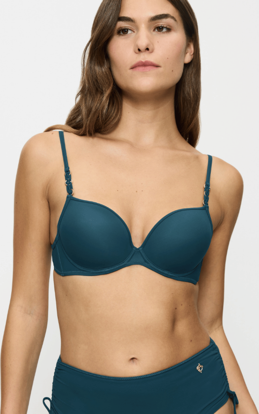 Summer Twist WHU bikinitopp med bøyle, blå, Størrelse: 36B, Kvinner