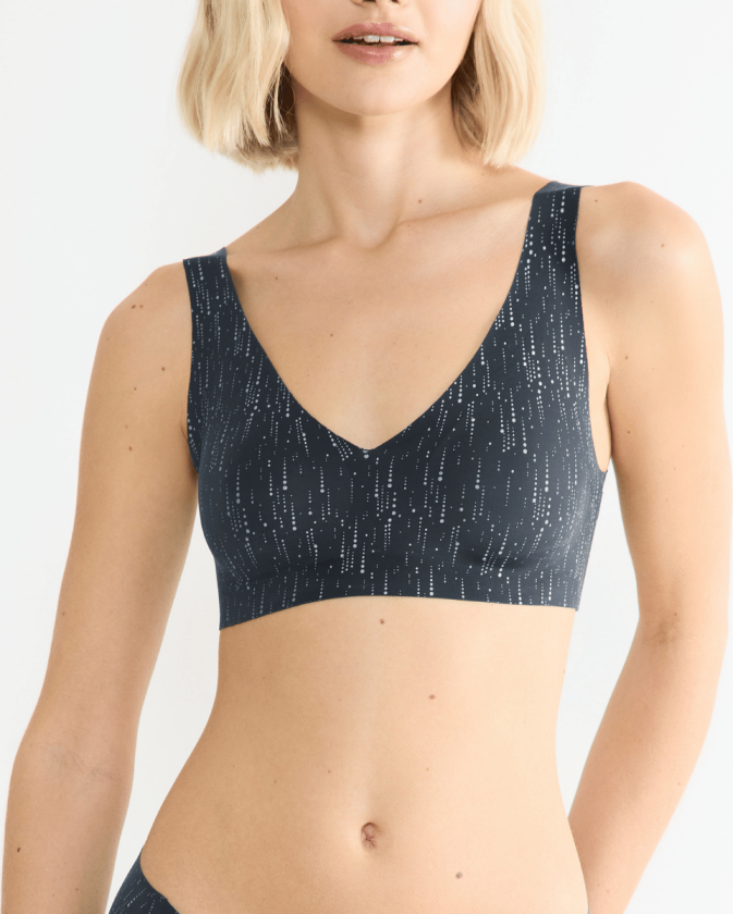 Zero Feel 2.0 Festive bralette BH, svart, Størrelse: M, Kvinner