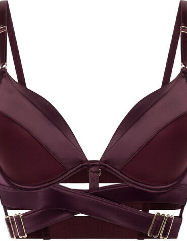 Vatterte longline push-up bøyle-bh Colette Lilla