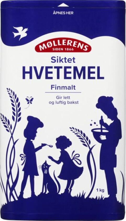 Hvetemel Siktet 1kg boks