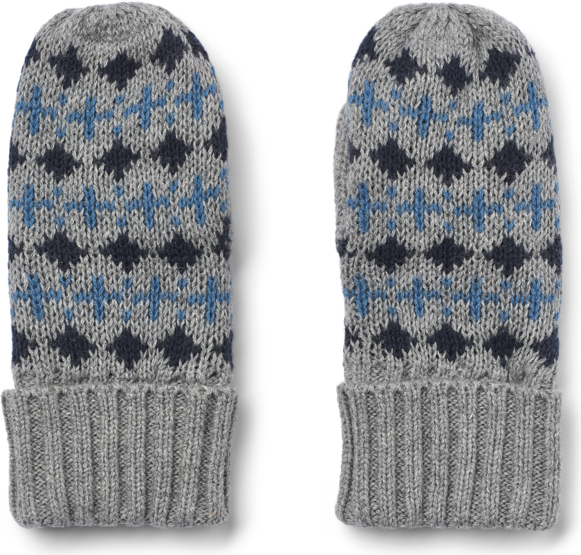 Cotta Jacquard-votter Grey Melange Grey Melange 12-24 months Grå 12-24 måneder unisex