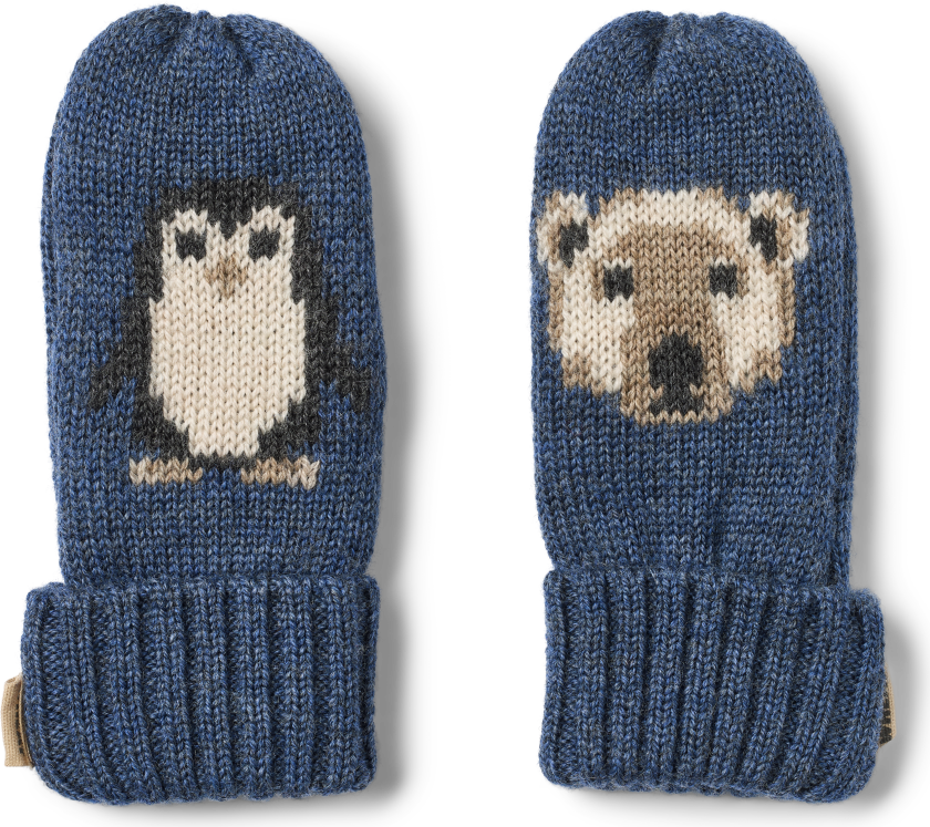 Towsi Jacquard-votter Blue Blue 3-4 Y Blå 3-4 år mann