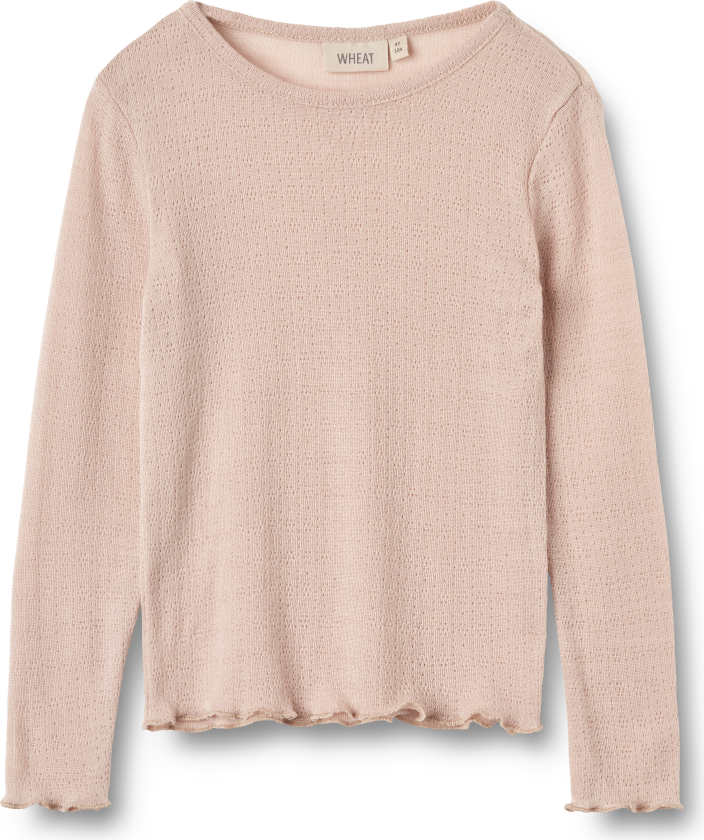 Alli T-skjorte Med Lange Ermer I Ull Og Silke Pale Lilac Pale Lilac 104 cm Rosa 104 cm kvinne