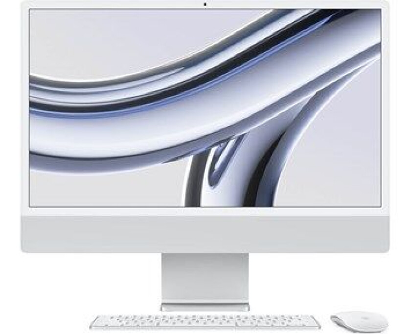 Bilde av 24-inch iMac with Retina 4.5K display:  M3 chip with 8‑core CPU and 10‑core GPU, 512GB SSD - Silver