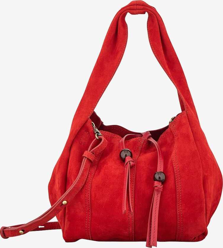 Vesken Suede Panel Harper Bag - Rød