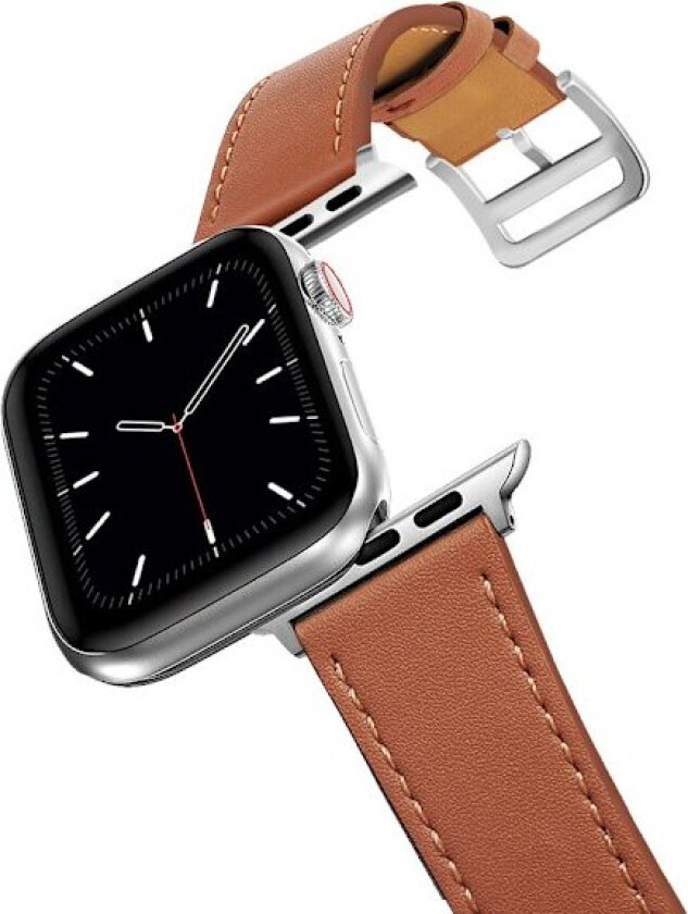 Ekte Lær Loop Armbånd Belte Rem for Apple Watch SE 7654 42MM 38MM 44MM 40MM Stropp på Smart iWatch 3 Klokkebånd 45mm