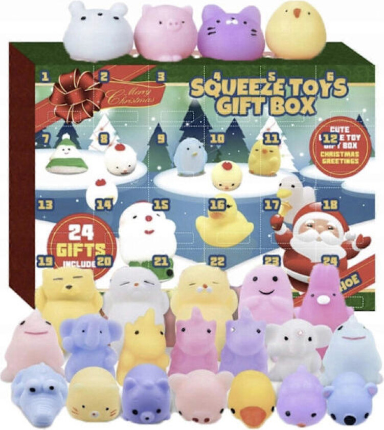 Adventskalender Squishy Squishies Antistress Høytider