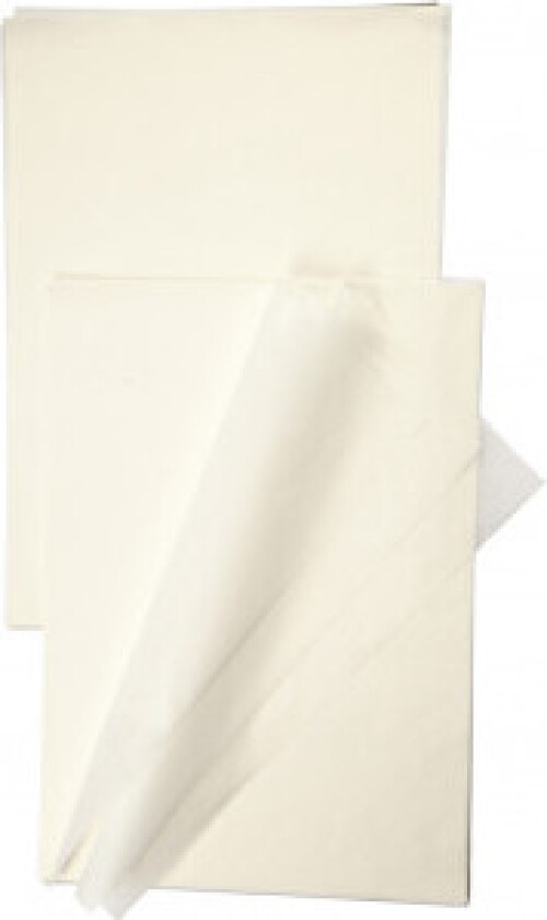 Imitert Japanpapir, 14 g, hvit, 100 ark