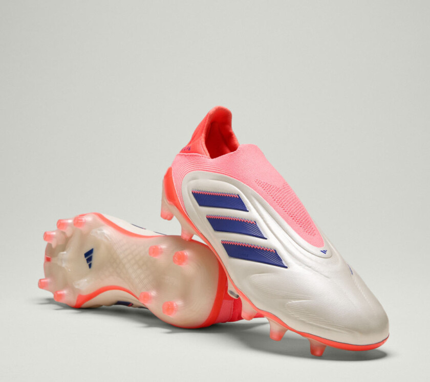 Copa Pure Elite Iii Laceless Fg Coral Blaze - Off White/lucid Blue/oransje - Gress (Fg), størrelse 40