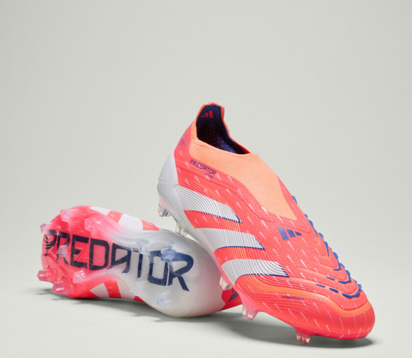 Predator Elite Laceless FG Coral Blaze - Oransje/Fottøy Hvit/Oransje - Gress (FG), størrelse 42⅔