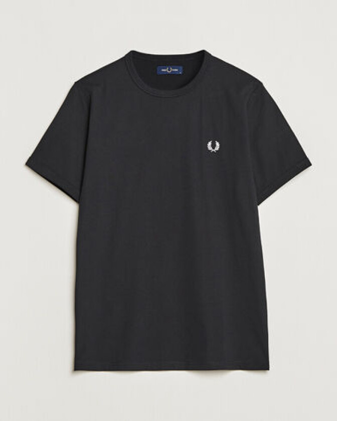 Ringer Crew Neck Tee Black