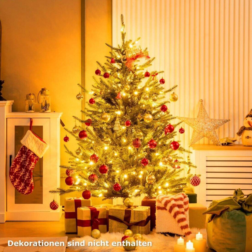 136 cm kunstig juletre med 180 LED-lys